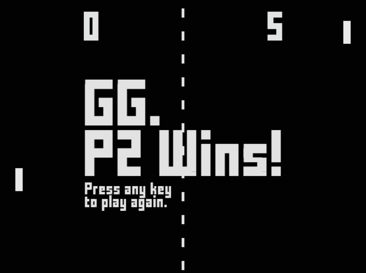 Pong, made with SFML