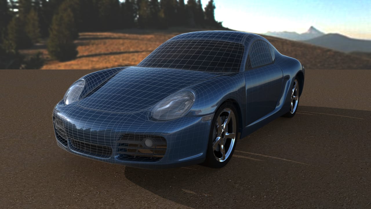 Porsche Cayman (3D Model)